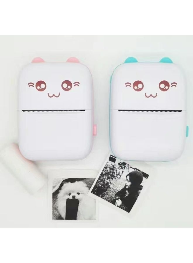 Generic HD Print Camera Children's Poroflo Camera One-shot Self-timer Y600Y70-Color:Cat Face Printer Pink  - Image 1