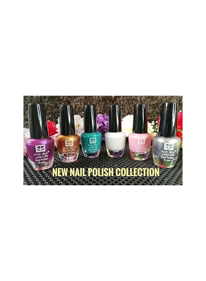 Star Beja Nail Polish Set N006 Assorted Colours Pack of 12 20ml - Image 3