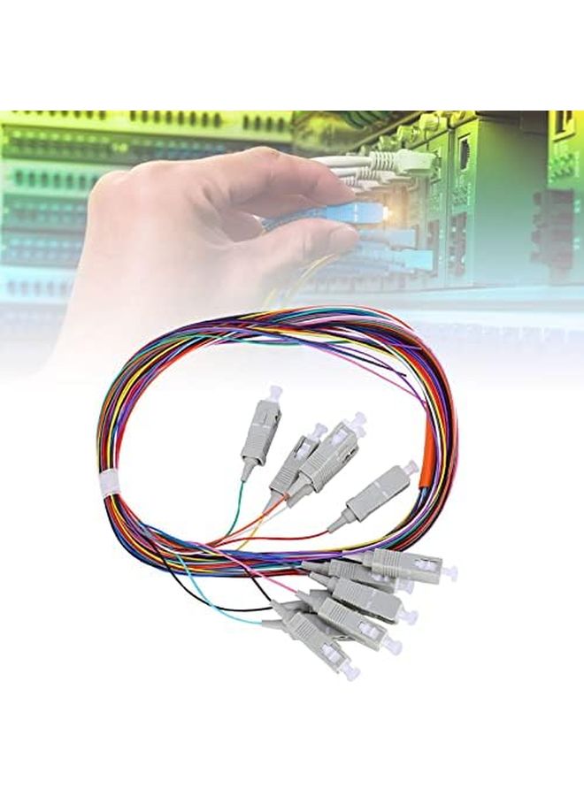 12 Core SC UPC 62 5 125 Multimode Fiber Optic tail Patch Cord Low Insertion Loss - Image 5