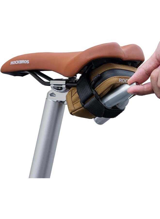 Rockbros ROCKBROS Bike Saddle Bag - Small, Lightweight and Portable Under Seat Bag for Road Bikes  - Image 1