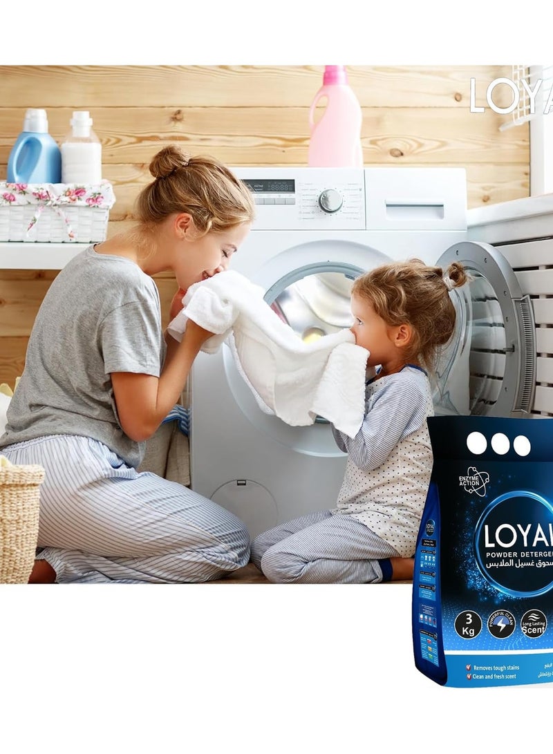 لويال مسحوق غسيل منظف 3 كيلو - Image 3