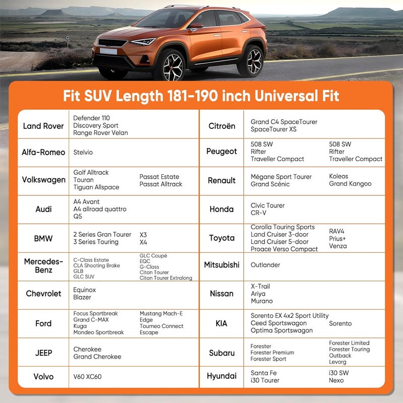 NEVERLAND SUV Car Cover Waterproof All Weather Outdoor Full Car Cover for Automobiles Snow Rain Sun UV Dust Protection Scratch Universal Fit SUV Up to 190" - Image 2