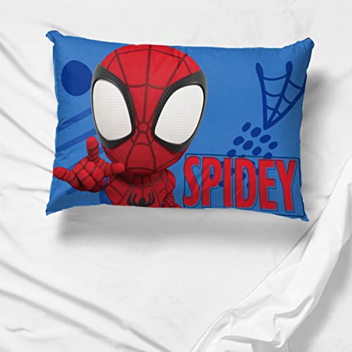 Jay Franco Marvel Spidey and His Amazing Friends Team Spidey 1 Single Reversible Pillowcase - Double-Sided Kids Super Soft Bedding - Image 4