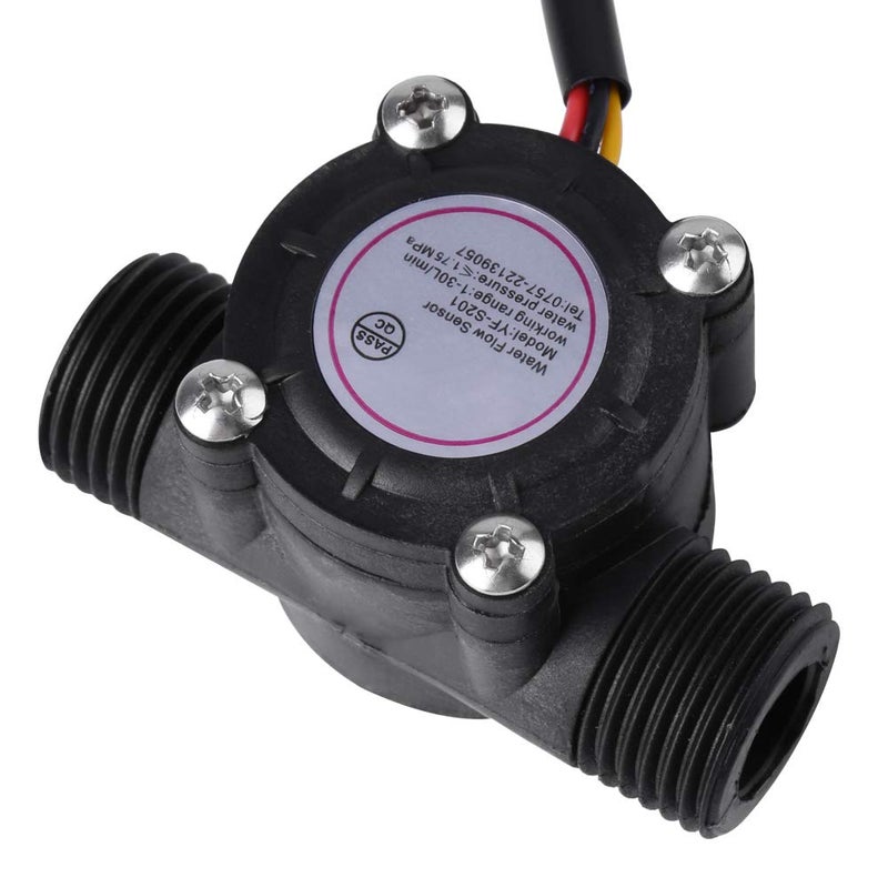 High Precision Water Sensor Flowmeter G1/2 1-30Lmin Lightweight Wear- Sensor for Water Heater Inlet Plumbing System - Image 4