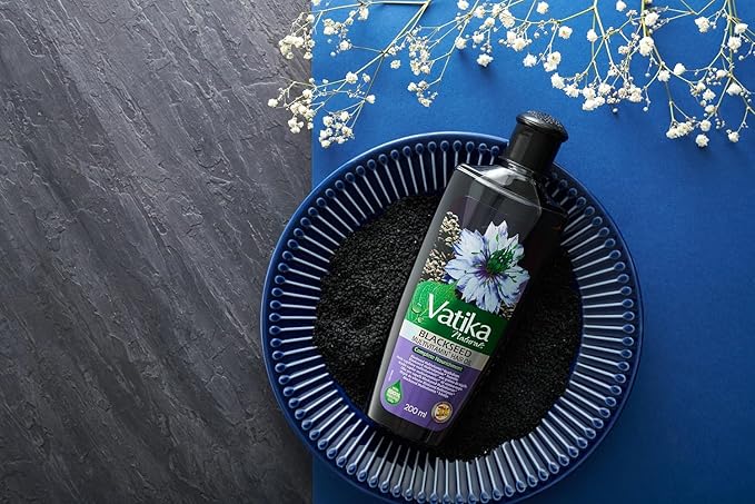 Vatika Naturals Black Seed Enriched Hair Oil 200ml With Natural Herbal Extracts Provides Strengthen Nourishment Promotes Strong Shiny Hair