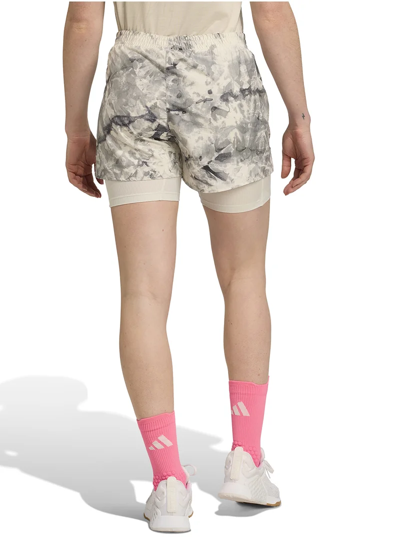 اديداس 2In1 Own The Run Spray Dye Shorts