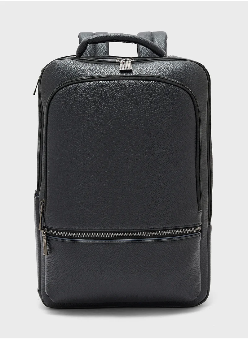 روبرت وود Premium Faux Leather Backpack
