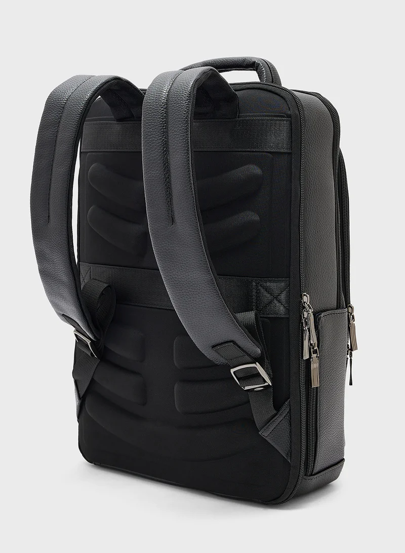 روبرت وود Premium Faux Leather Backpack