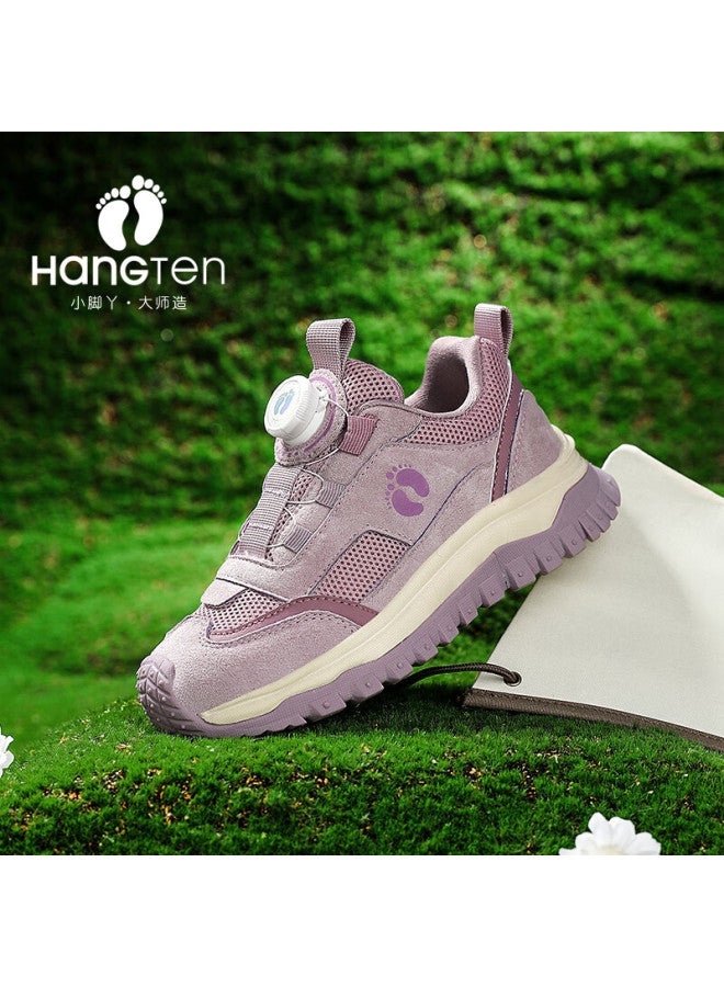 Hang Ten Kids Spring Autumn Lightweight Soft Sole Sports Shoes Outdoor Casual Purple Size 29