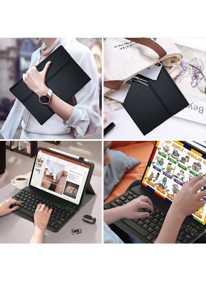 Keyboard Case for Xiaomi Redmi Pad 2 2025 11 inch, Case with English Keyboard and Mouse, Detachable, Rechargeable, Stand Case (Black) - Image 2