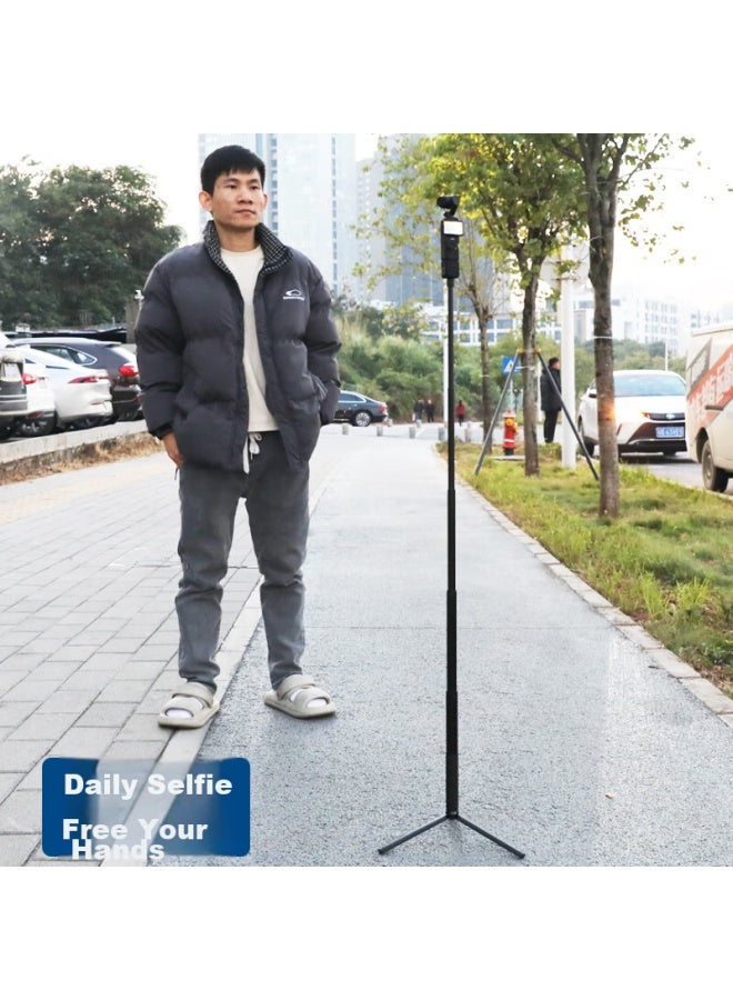 Odd Leaves Qiyeh Selfie Stick Tripod Stand Compatible With Dji Pocket 3 Gimbal, Camera, Osmo Accessories, Pocket 2 Extension Rod, Phone Clamp, And Lengthening - Image 2