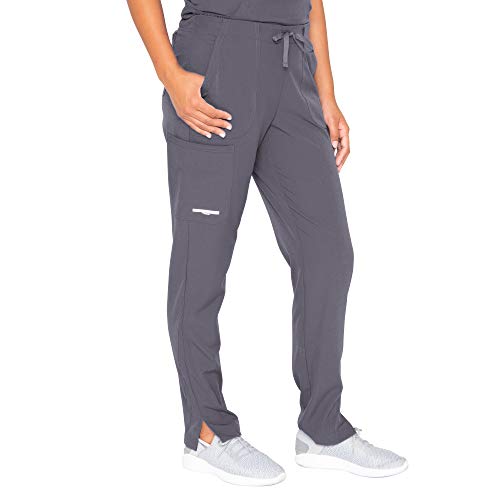 BARCO Skechers Vitality Charge Slim Fit Scrub Jogger for Women – Pewter, Mid-Rise, 4-Pocket Bottoms w/ 4-Way Stretch – Moisture Wicking, Quick-Shed, Anti-Static – Small, Regular Fit - Image 1