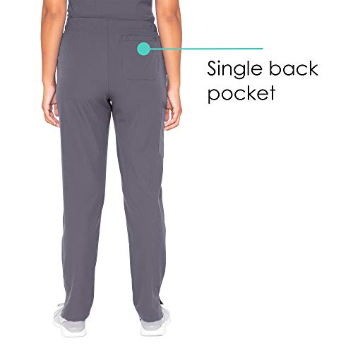 BARCO Skechers Vitality Charge Slim Fit Scrub Jogger for Women – Pewter, Mid-Rise, 4-Pocket Bottoms w/ 4-Way Stretch – Moisture Wicking, Quick-Shed, Anti-Static – Small, Regular Fit - Image 2
