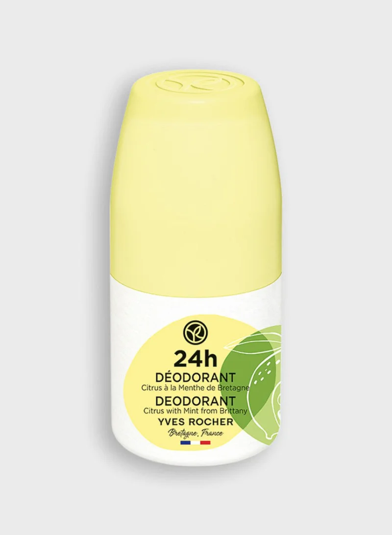 Yves Rocher 24H Citrus With Mint Deo Roll On