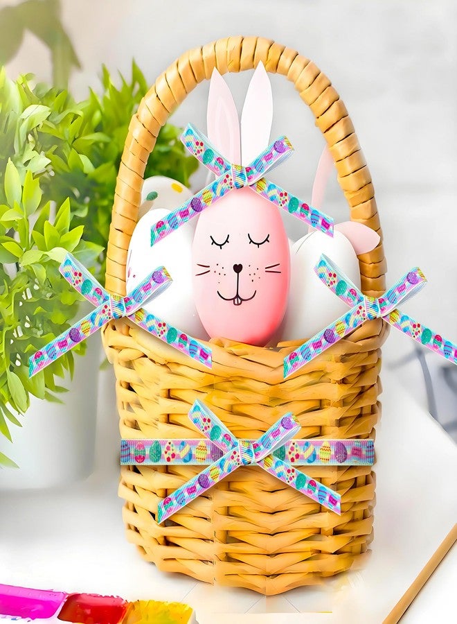 Yoblink Easter Grosgrain Ribbon,Easter Ribbon Thin Colorful Ribbon for Gift Wrapping,3/8 Inches 10 Yards(Color Egg) - Image 5