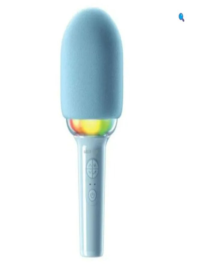 Green Lion Kids 2 Karaoke Microphone-Blue - Image 1