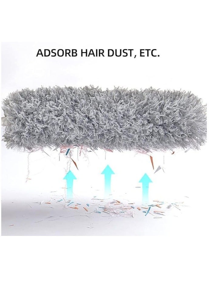 Extendable Microfiber Feather Duster with Bendable Head Adjustable Telescoping Stainless Steel Rod Washable and Detachable for Easy Cleaning Reusable Household Cleaning Tool (32-109in) - Image 4