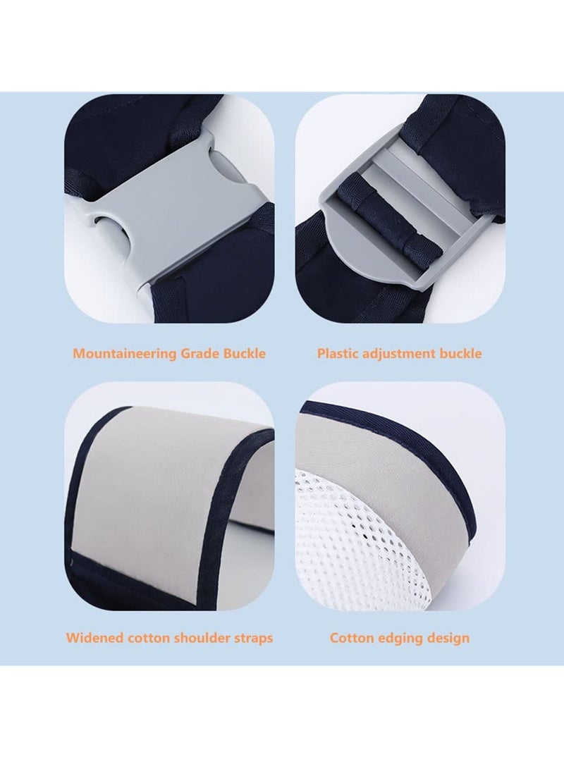 KASTWAVE Baby Carriers, Ergonomic Baby Strap one Shoulder Labor-Saving Polyester Baby Half Wrapped Sling, Adjustable 3D Mesh Baby Carrier - Image 5