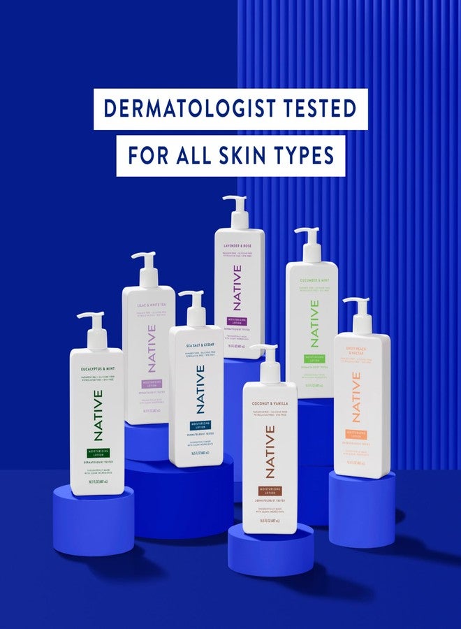 Native Body Lotion Contains Naturally Derived Plant-Based Moisturizers for Women and Men | Restores Dry Skin, Lavender & Rose, 16.5 fl oz - Image 5