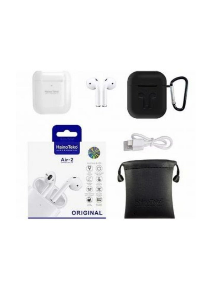 Haino Teko air 2 Germany Wireless In-Ear Bluetooth For iPhones And Androids White, Haino Teko Air 2 Wireless Earphone - Image 2