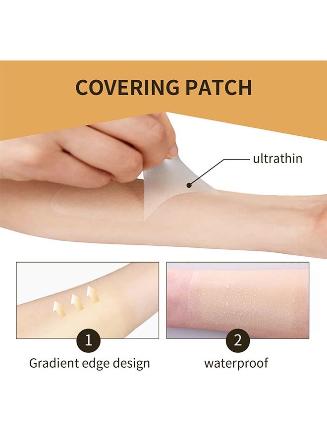 Jaysuing - 6 Patch Tattoo Cover Up Tape, Ultra Thin Skin Tone Concealer Sticker, Invisible Concealer Patch for Covering up Tattoos and Scars - Image 1