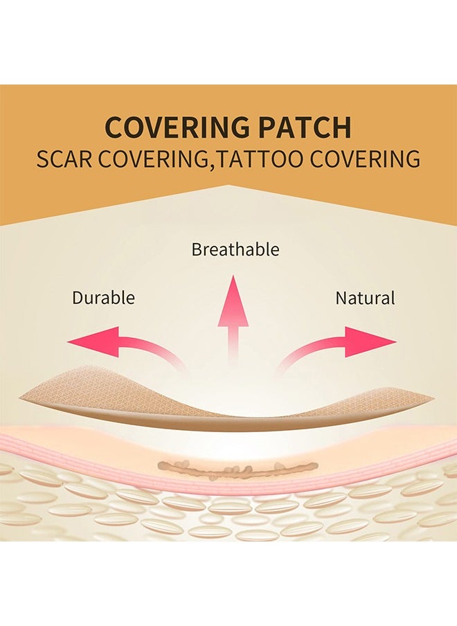 Jaysuing - 6 Patch Tattoo Cover Up Tape, Ultra Thin Skin Tone Concealer Sticker, Invisible Concealer Patch for Covering up Tattoos and Scars - Image 1