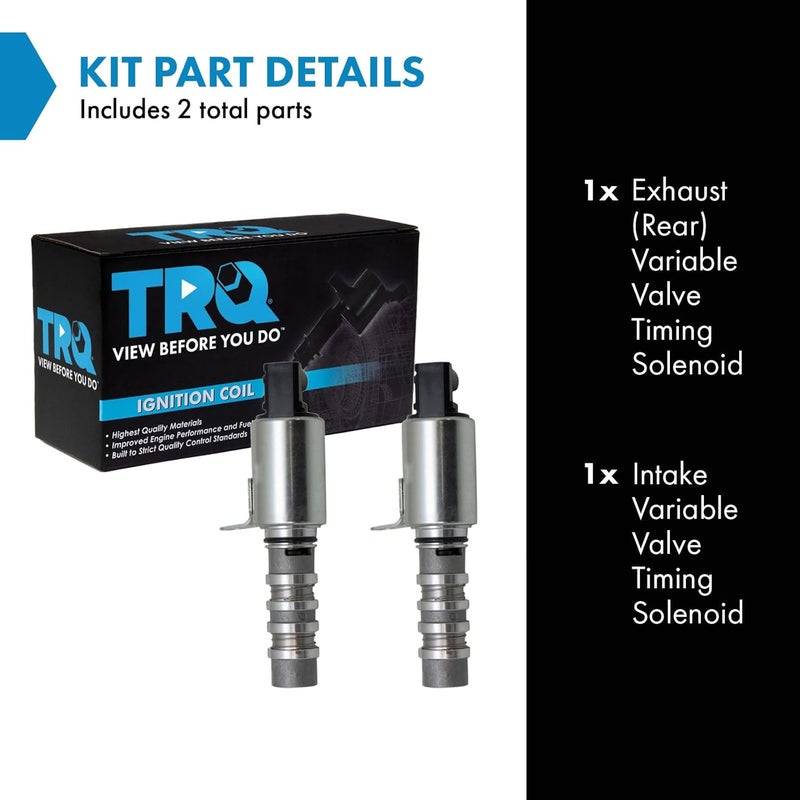 TRQ Engine Variable Valve Timing Control Solenoid Intake Pair for Mazda 6 and CX-9 - Image 2