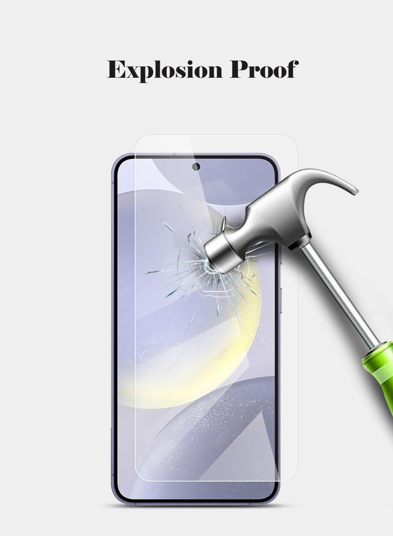 Techie واقي شاشة زجاجي مقوى عالي الدقة لهاتف Samsung Galaxy S24 Plus - مضاد للانعكاس ومضاد للفقاعات وصلابة 9H 0.33 مم وحواف مستديرة وسهولة التركيب - Image 5