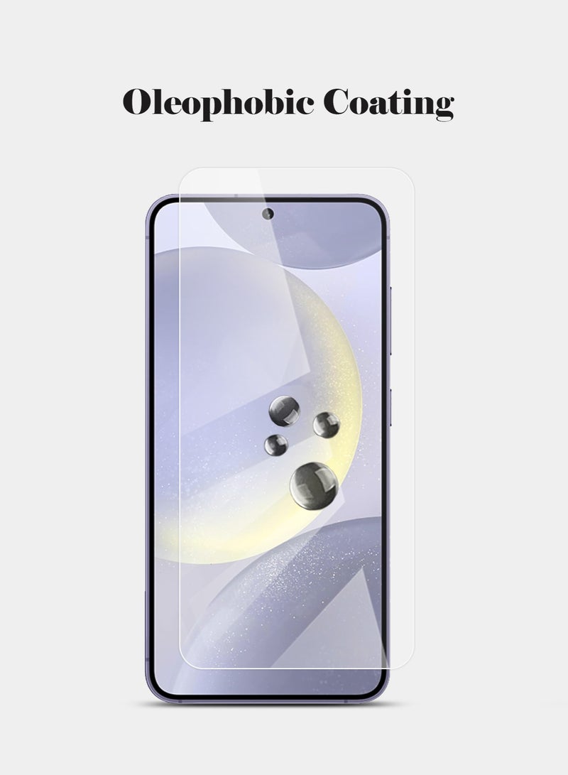 Techie واقي شاشة زجاجي مقوى عالي الدقة لهاتف Samsung Galaxy S24 Plus - مضاد للانعكاس ومضاد للفقاعات وصلابة 9H 0.33 مم وحواف مستديرة وسهولة التركيب - Image 3