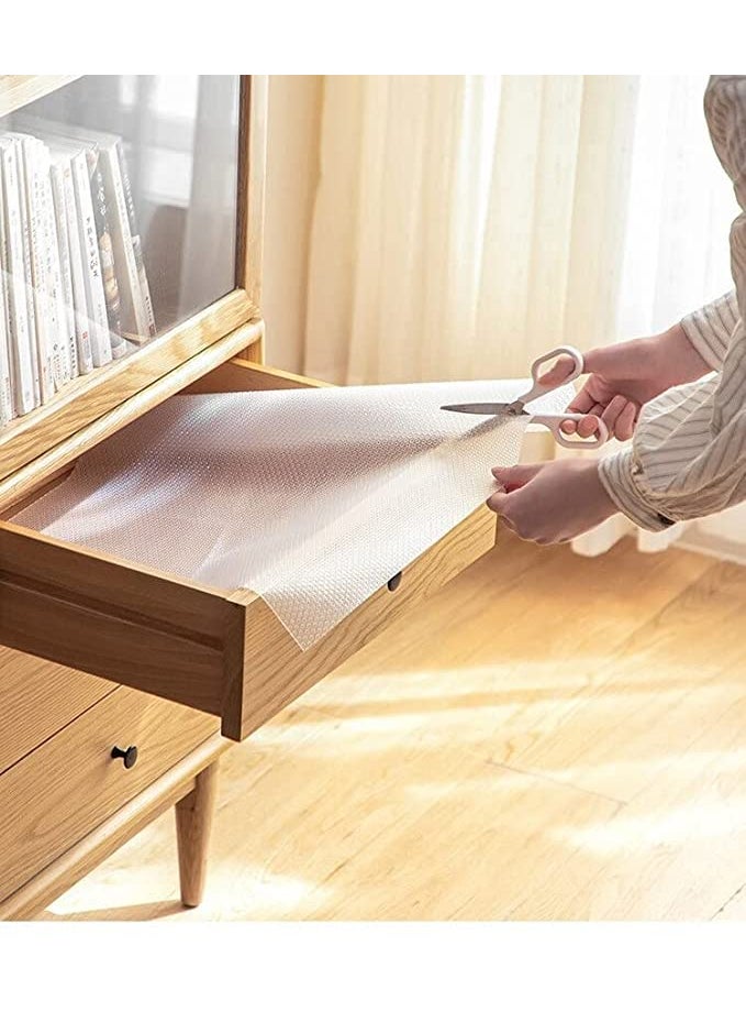 Pop Shade Pop Shade 45 cm X 15 m EVA Useful and Multipurpose AntiSlip MatSheet for Fridge Bathroom Kitchen Drawer Shelf Liner White  - Image 3