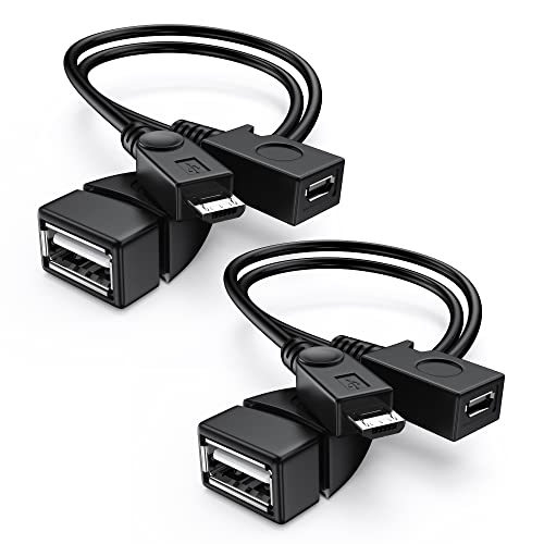 ANDTOBO 2-in-1 Micro USB (OTG Cable with Power) Adapter Replacement for Fire Stick 4K /Host Devices/PlayStation Classic etc- 2 Pack - Image 1