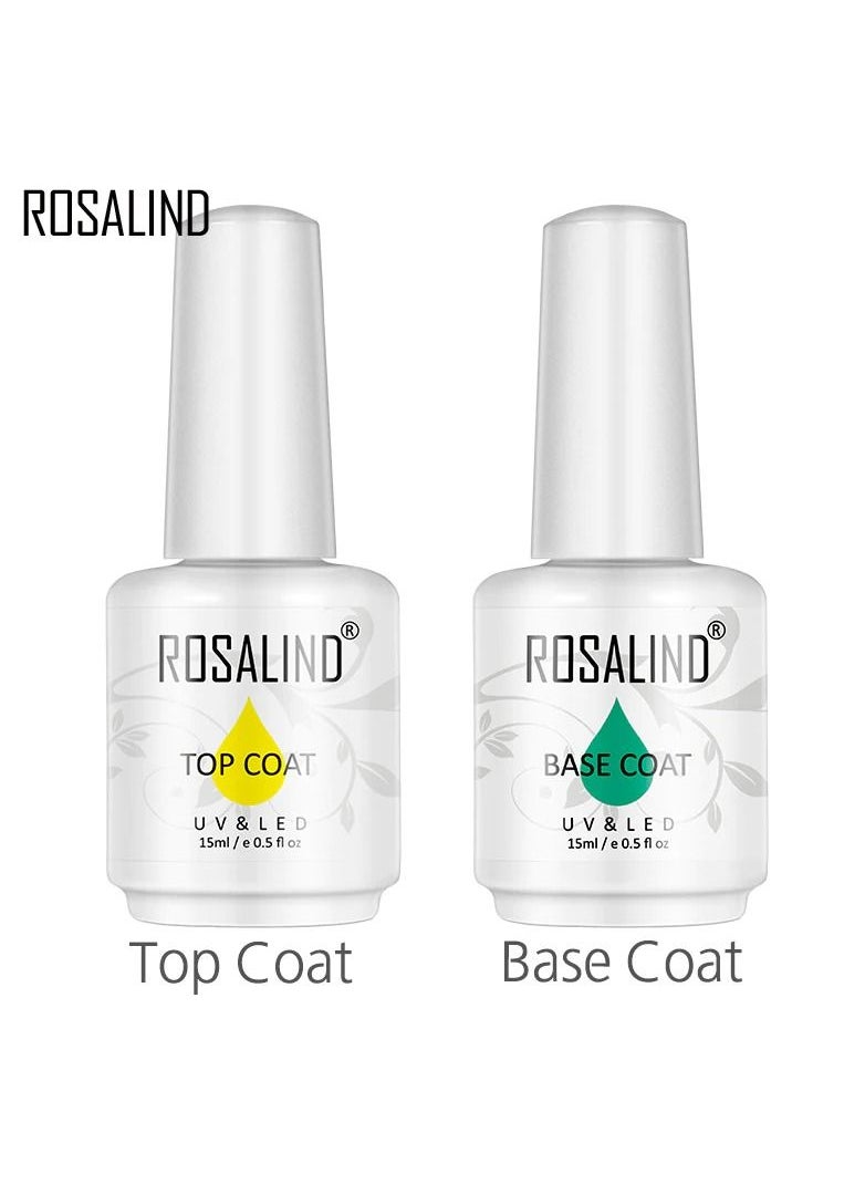 Rosalind ROSALIND Top Coat and Base Coat Set 15ml  - Image 1