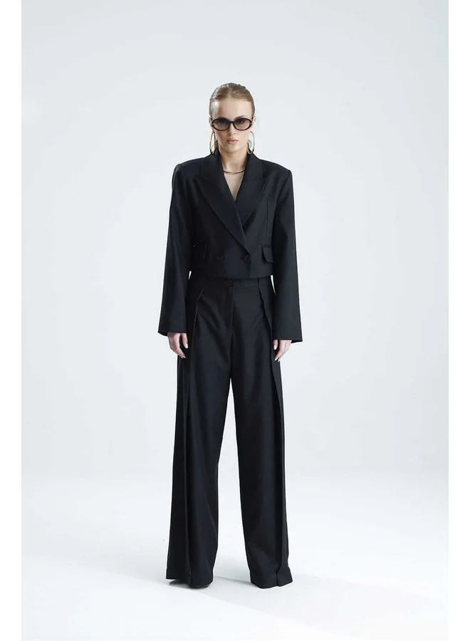 GACACOLLECTION NİŞDA Short Black Jacket