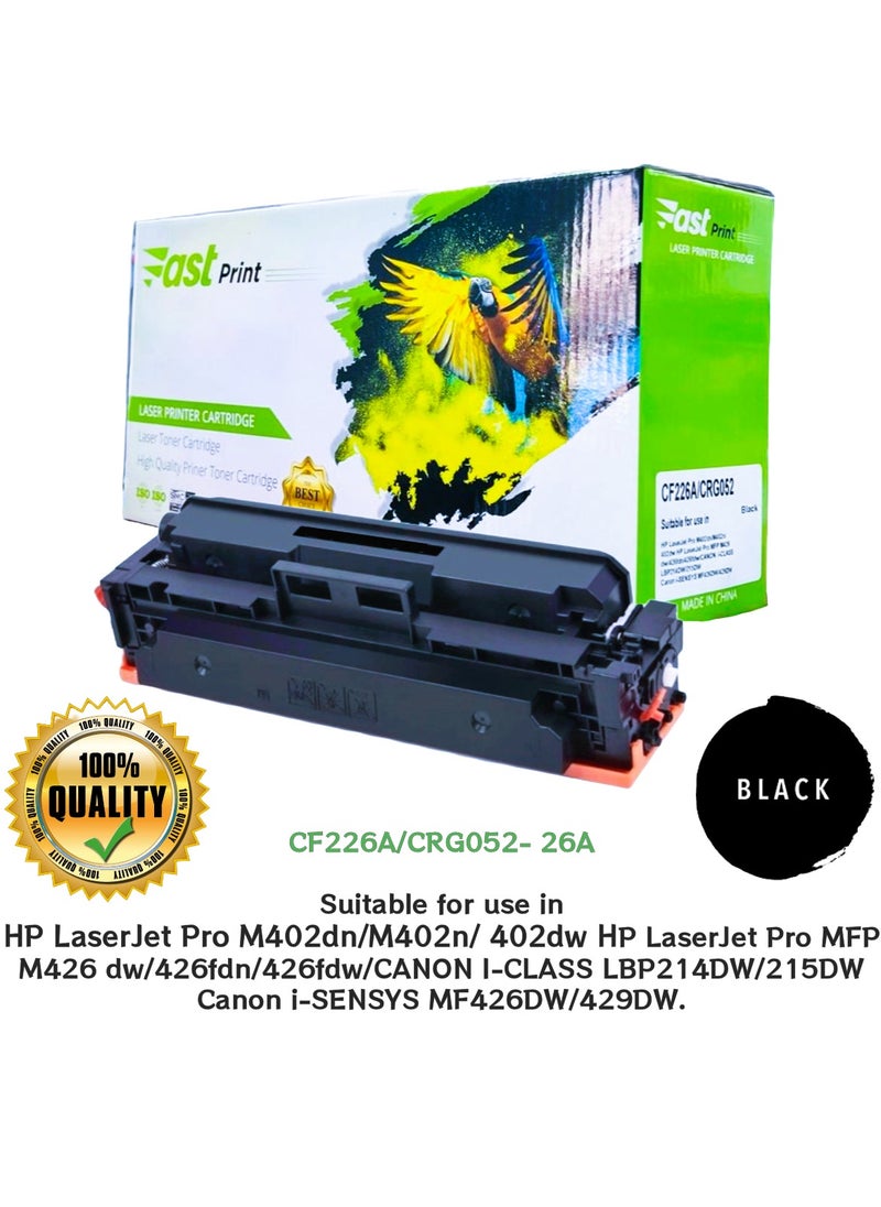 Fast Print TONER 26A BLACK - CF226A/CRG052  - Image 1