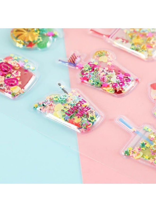 ECVV 12Pcs Sparkling Bubble Stickers - 3D Pop-Up Decorations with Glitter for Phones, Cars - Image 4