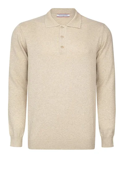 FELIX HARDY Pullover with Polo Collar