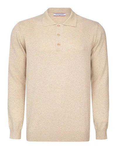 FELIX HARDY Pullover with Polo Collar