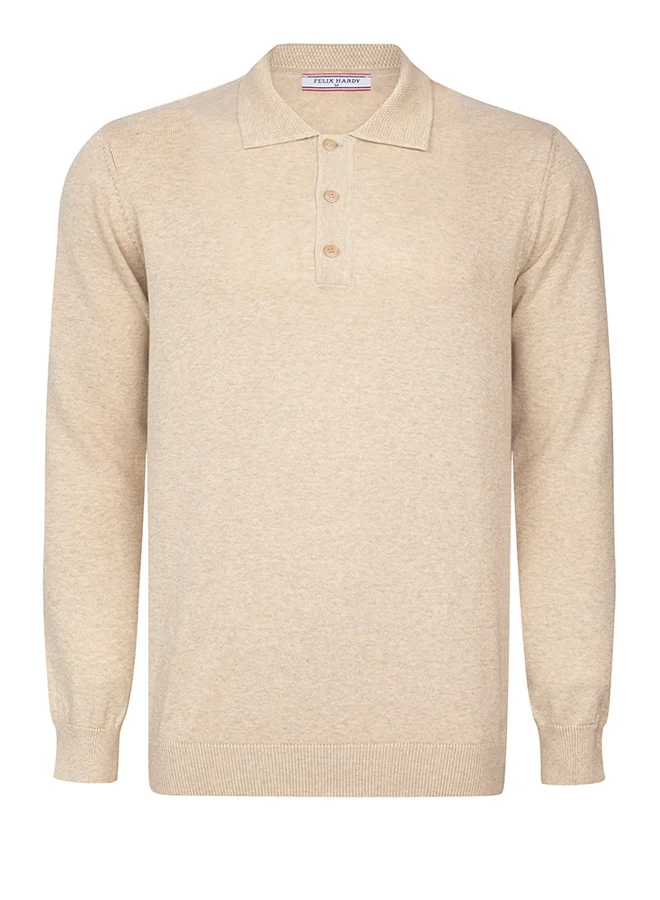 FELIX HARDY Pullover with Polo Collar