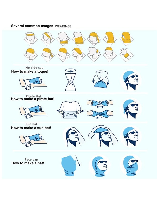 Generic Skull Pattern Multi Function Mask Riding Windproof Mask Warm Neck Headwear Scarf for Outdoor Resist Sun Wind Dust  - Image 5