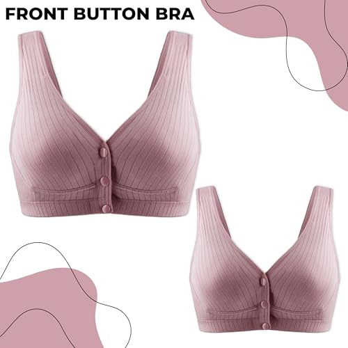 Bembika Maternity Bra Baby Feeding Bra, Stylish Nursing Bra for Mother Perfect Maternity Bras for Women Nursing and Maternity Bras -(Deep Purple XL) - Image 2