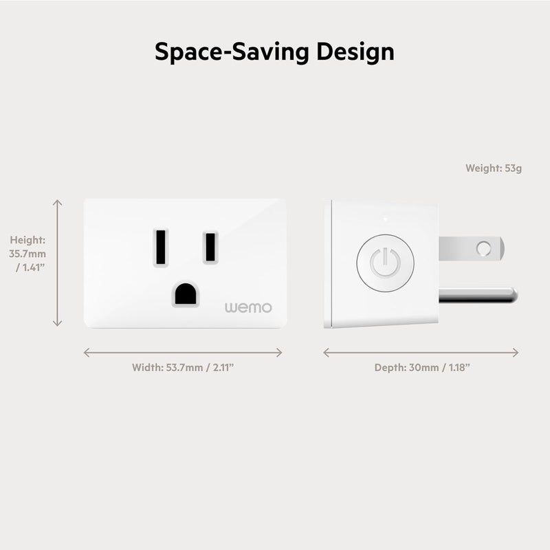 belkin Wemo Smart Plug with Thread  Smart Outlet for Apple HomeKit  Smart Home Products Smart Home Lighting Smart Home Gadgets  Homekit Smart Plug  Tech Gifts  Works W Apple iPhone Easy NFC Set Up  - Image 4
