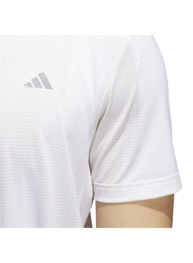 Adidas WHITE/ALUMIN Ultimate365 Mesh Radiant Print Polo Shirt for Men | Best Price UAE