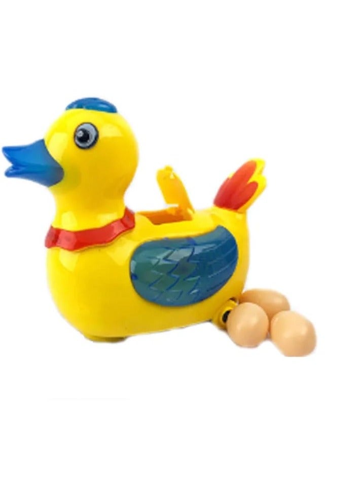Moving Duck Toy for Kids Laying Eggs, Musical Sound with Colorful Lights for Kids - Image 1