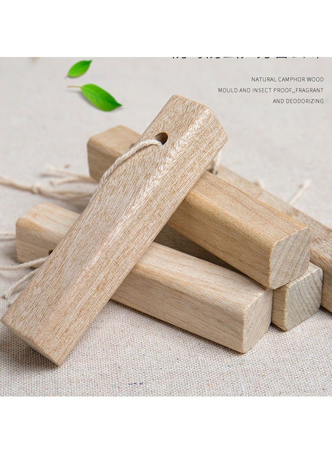 كتل خشبية من خشب الكافور طاردة للحشرات، حماية الملابس 100٪ طبيعية، ملحقات تخزين، منشط للخزائن والأدراج، خالية من المواد الكيميائية، مقاومة للحشرات والعث - Image 3