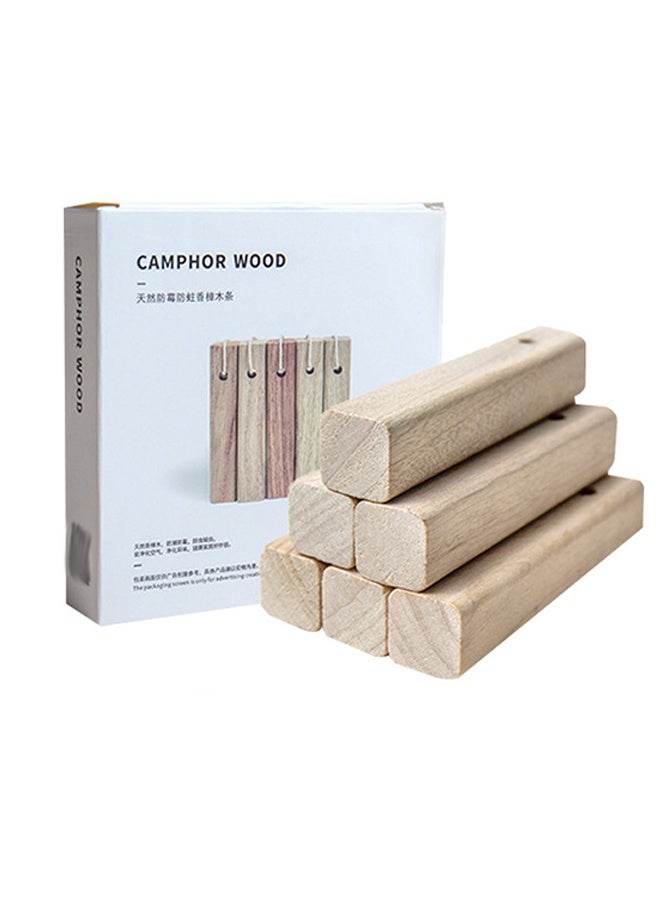 كتل خشبية من خشب الكافور طاردة للحشرات، حماية الملابس 100٪ طبيعية، ملحقات تخزين، منشط للخزائن والأدراج، خالية من المواد الكيميائية، مقاومة للحشرات والعث - Image 1