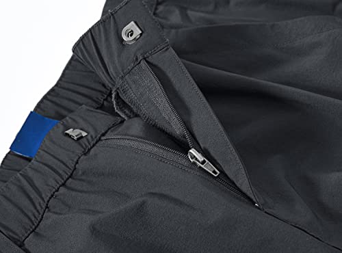 YSENTO Women's Hiking Pants Lightweight Stretch Quick Drying UPF 50 Camping Travel Work Cargo Pants 6 Pockets Dark Grey Size XL - Image 5