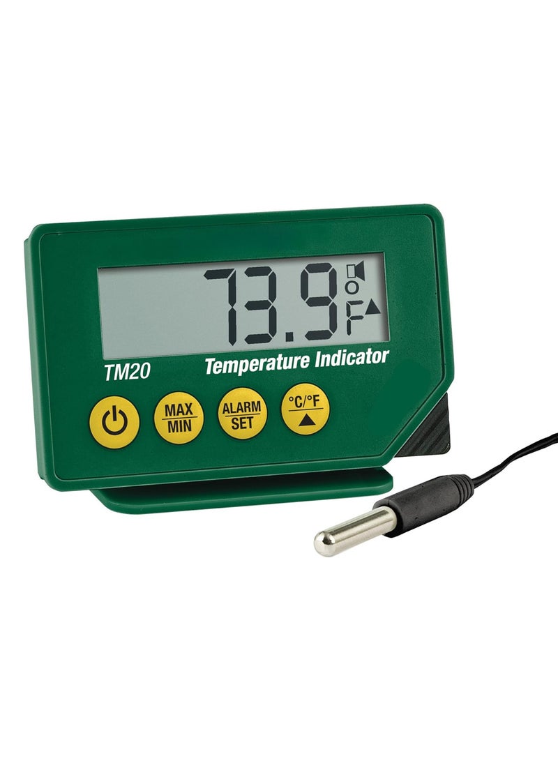 King Mariot Waterproof Temperature Indicator | Stainless Steel Probe | Measures -40°F to 158°F (-40°C to 70°C) | Compact and Accurate | Ideal for Food Storage, Laboratories, and Industrial Use - Image 1