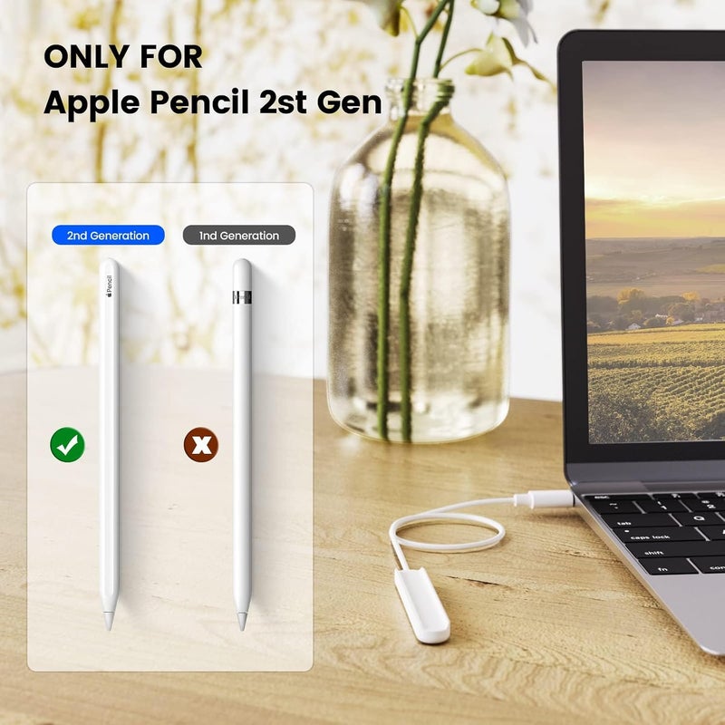 Excefore iPad Pencil Charging Cable, Compatible with Apple Pencil 2nd Generation - Save Your iPad Battery Life - Stylus Charging Cord - Image 4