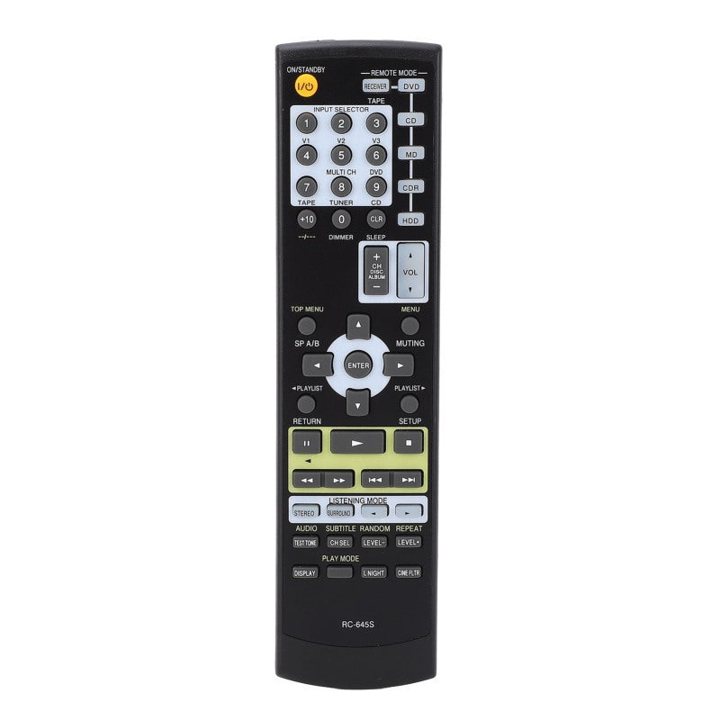 RC-645S AV Receiver Remote Control ABS Material Full Functionality - Replacement Remote for HT-S4100 HT-S700S TX-SR304 - Home Theater Remote for Damaged or Old Remotes - Image 1