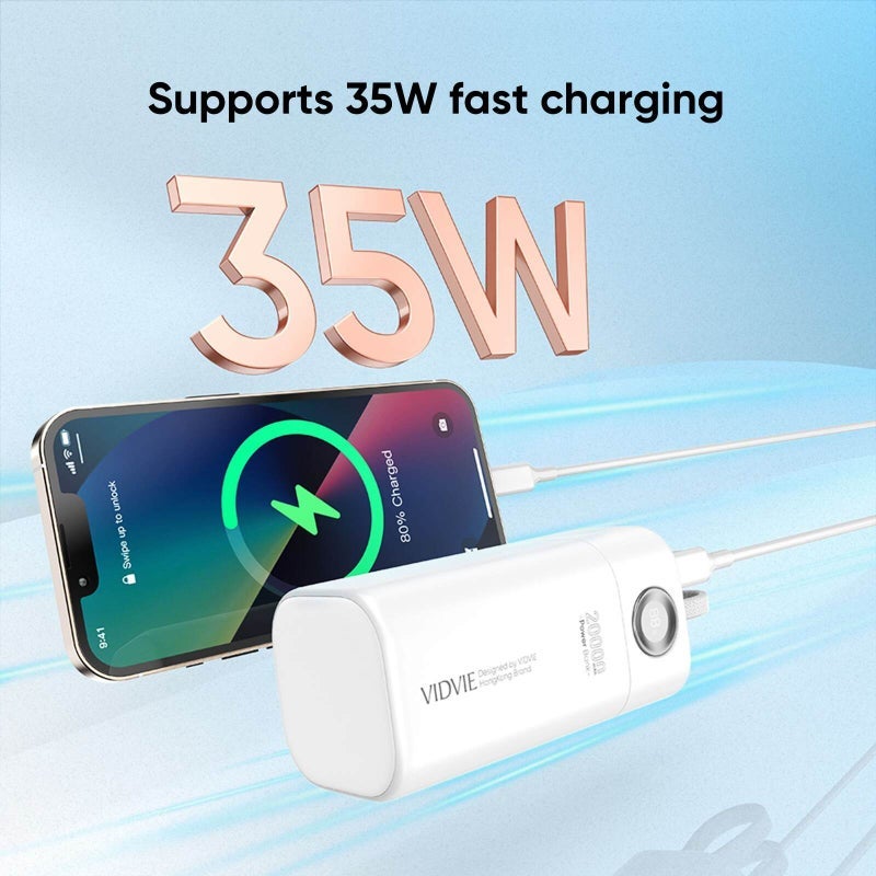 Vidvie XL-PB711 20,000mAh 2-in-1 Dual-Wire Charging Power Bank - Image 4
